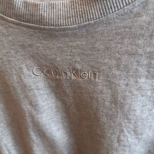 Calvin Klein Gray Cropped Sweatshirt